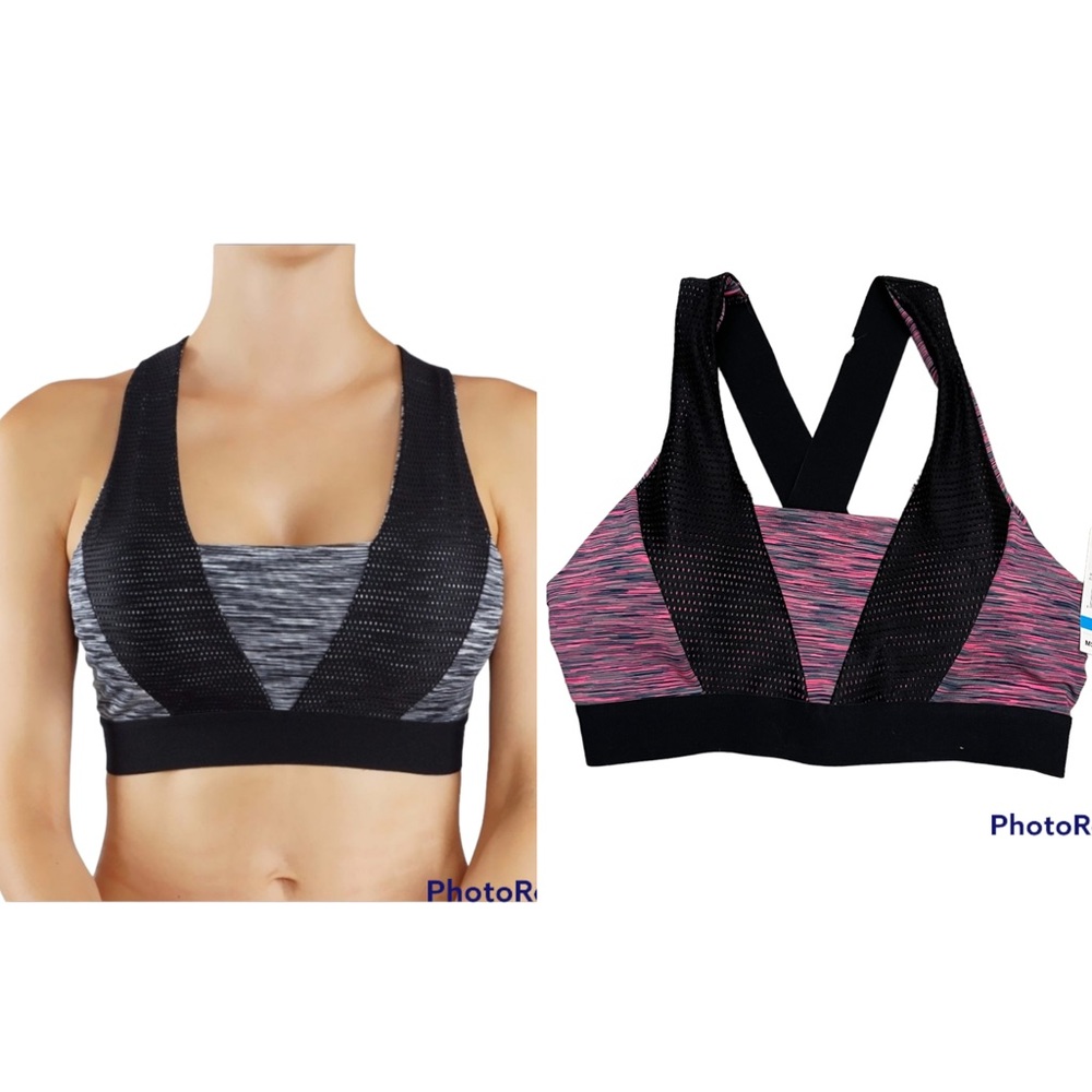 Shoactive sports bra yoga top with removable pad Back size S.